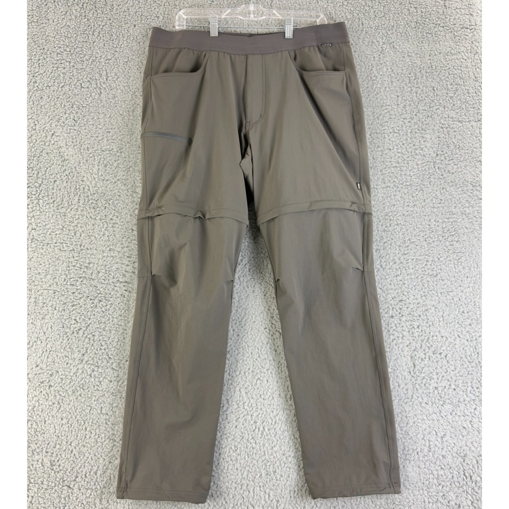REI Co Op Convertible Hiking Pants Mens Large Gray Lightweight Trail Outdoor